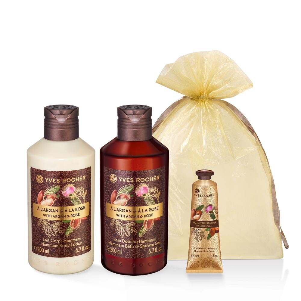 Набір Гель, Молочко, Крем Арганія-Троянда
Набір Гель, Молочко, Крем Арганія-Троянда