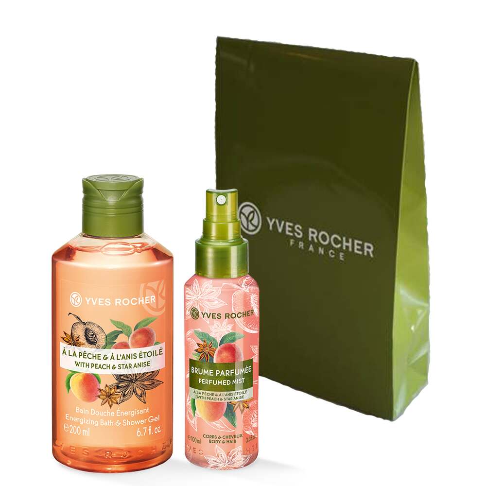 Набір Гель для Душу та Парфумований Спрей Персик — Аніс Yves Rocher
Набір Гель для Душу та Парфумований Спрей Персик — Аніс Yves Rocher