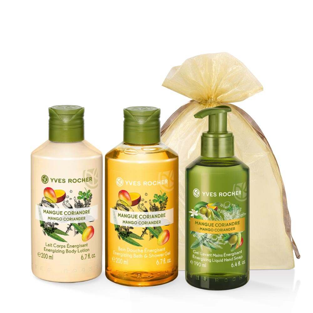 Набір Гель, Молочко, Рідке Мило Манго-Коріандр
Набір Гель, Молочко, Рідке Мило Манго-Коріандр