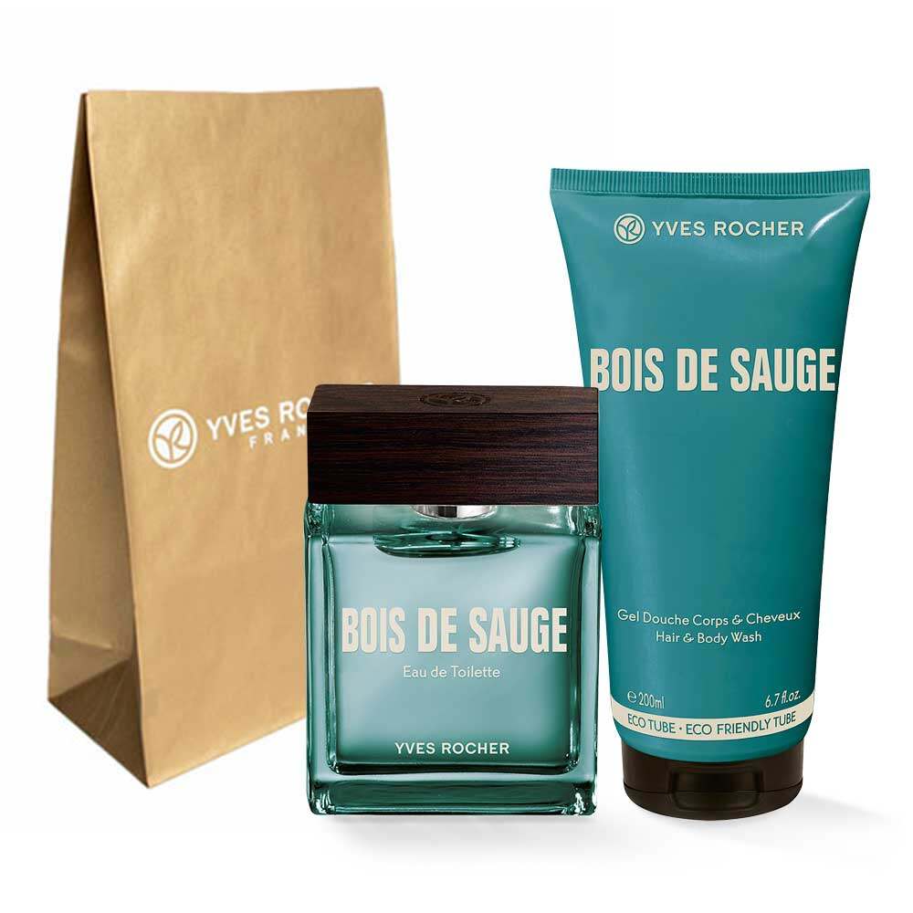 Набір Bois de Sauge Аромат і Парфумований Гель для Тіла та Волосся Yves Rocher
Набір Bois de Sauge Аромат і Парфумований Гель для Тіла та Волосся Yves Rocher