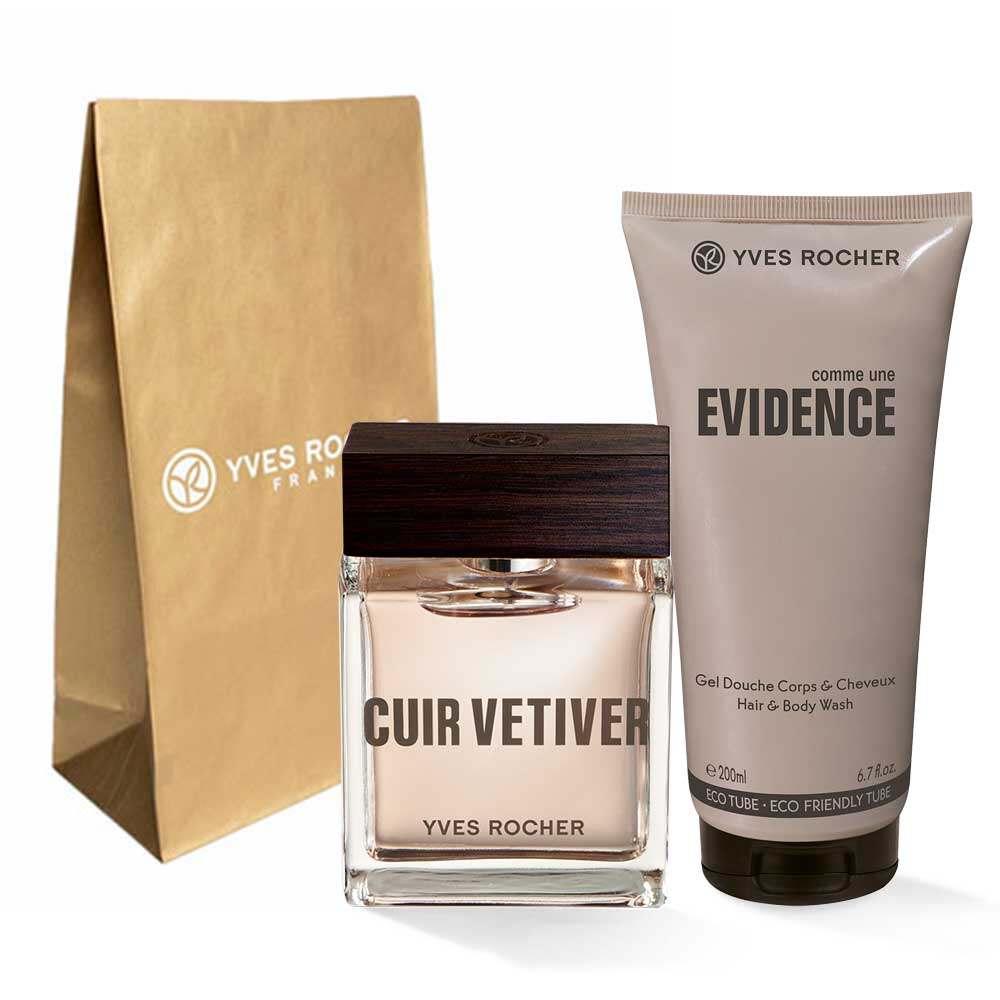 Набір Cuir Vetiver Аромат і Парфумований Гель для Тіла та Волосся Yves Rocher
Набір Cuir Vetiver Аромат і Парфумований Гель для Тіла та Волосся Yves Rocher