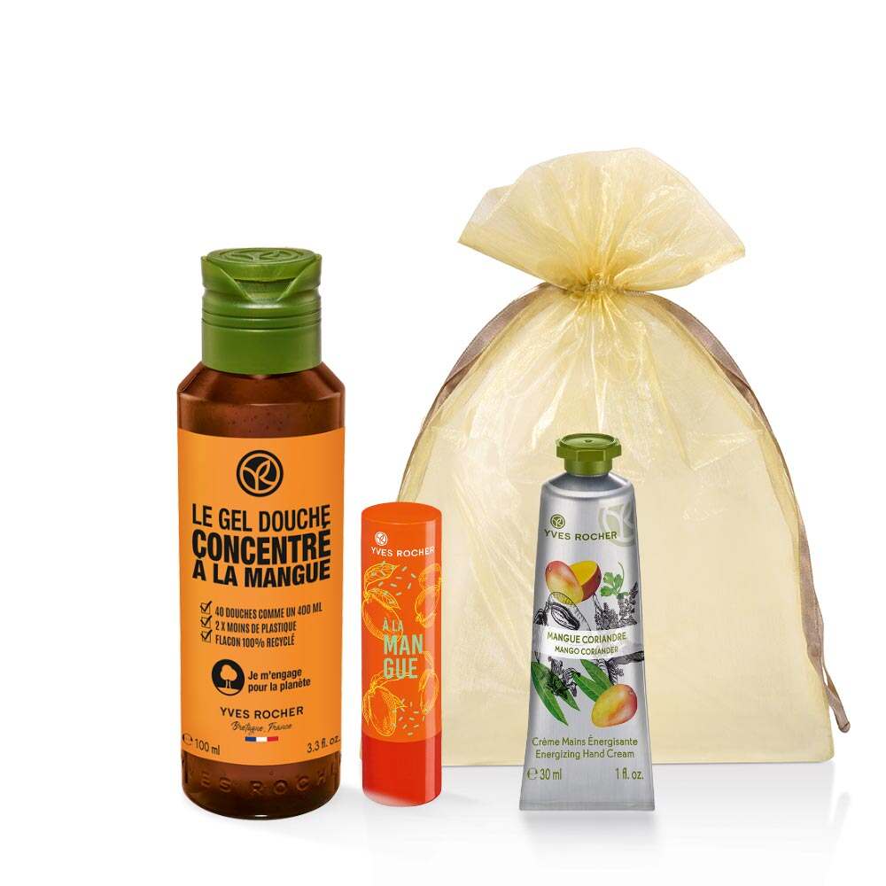 Набір Екогель, Крем для Рук, Бальзам для Губ Манго-Коріандр 
Набір Екогель, Крем для Рук, Бальзам для Губ Манго-Коріандр