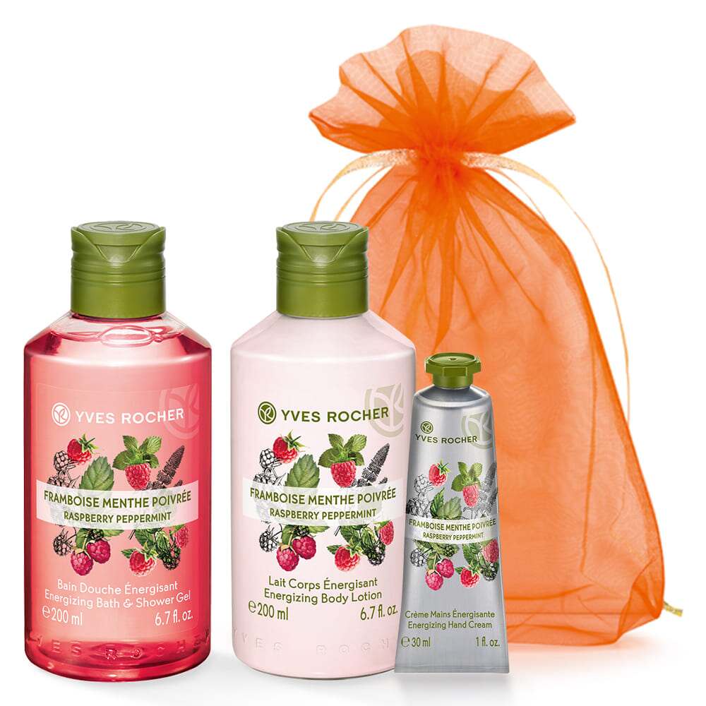 Набір Гель і Молочко для Тіла та Крем для Рук Малина 
Набір Гель і Молочко для Тіла та Крем для Рук Малина