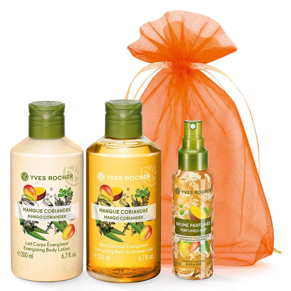 Набір Гель і Молочко та Парфумований Спрей Манго-Коріандр
Набір Гель і Молочко та Парфумований Спрей Манго-Коріандр