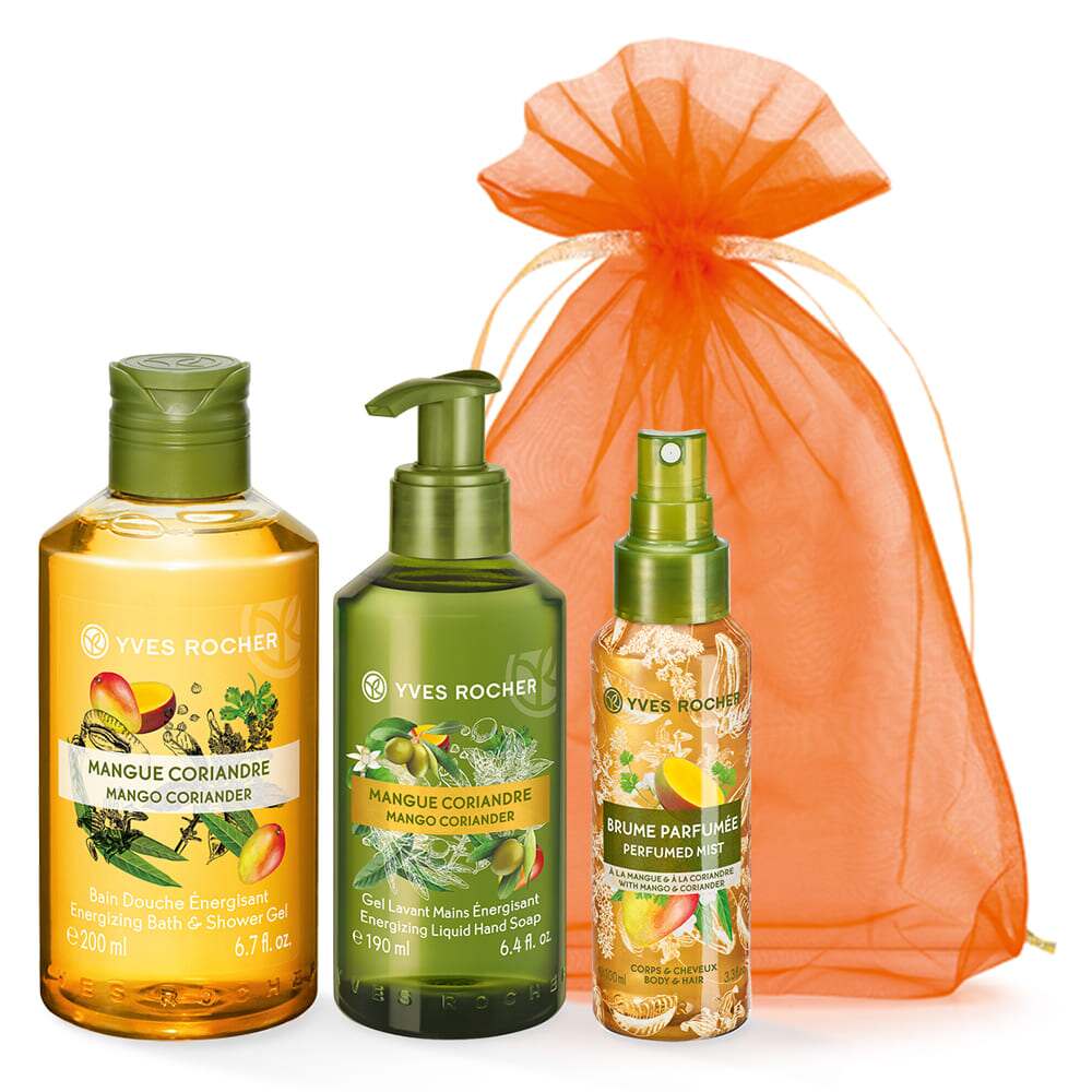 Набір Гель і Рідке Мило та Парфумований Спрей Манго-Коріандр
Набір Гель і Рідке Мило та Парфумований Спрей Манго-Коріандр