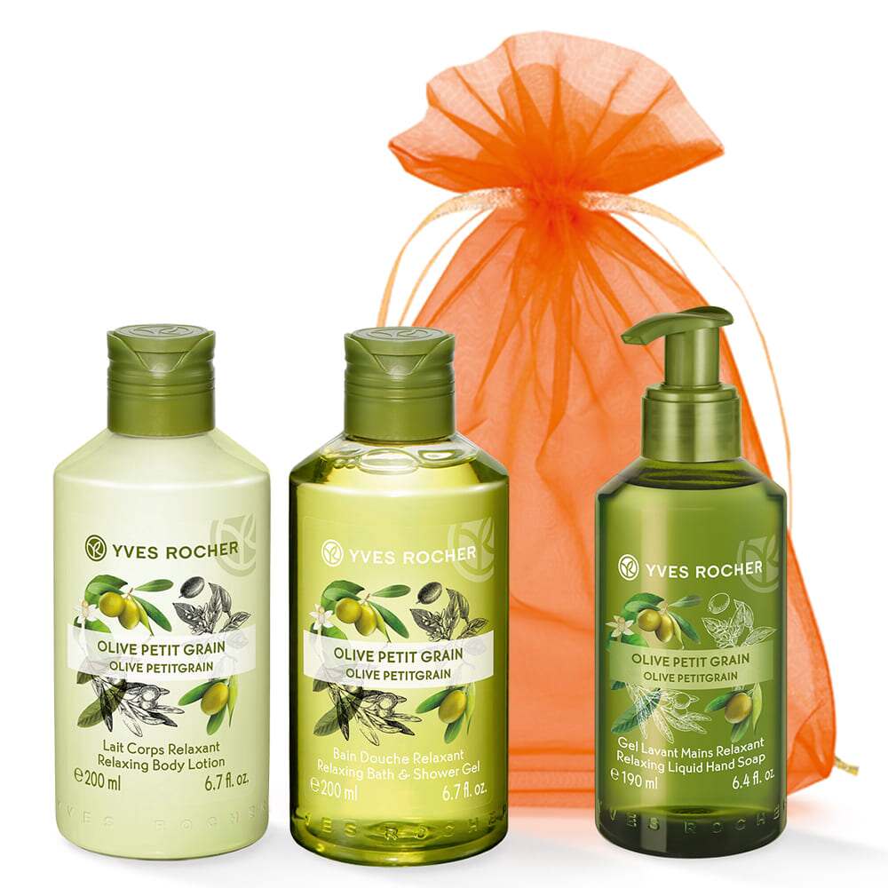 Набір Гель і Молочко та Рідке Мило Олива-Петитгрейн
Набір Гель і Молочко та Рідке Мило Олива-Петитгрейн