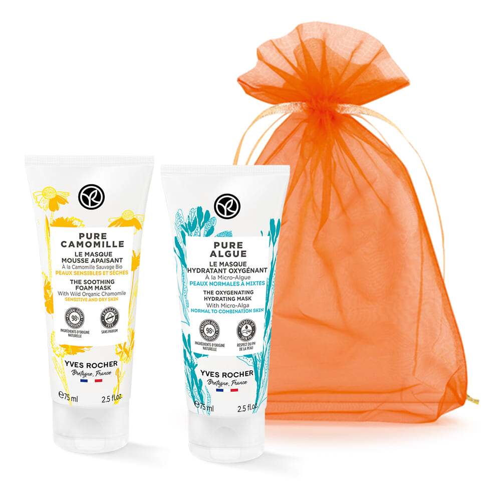 Набір 2в1 Маски з Мікроводоростями та Ромашкою
Набір 2в1 Маски з Мікроводоростями та Ромашкою