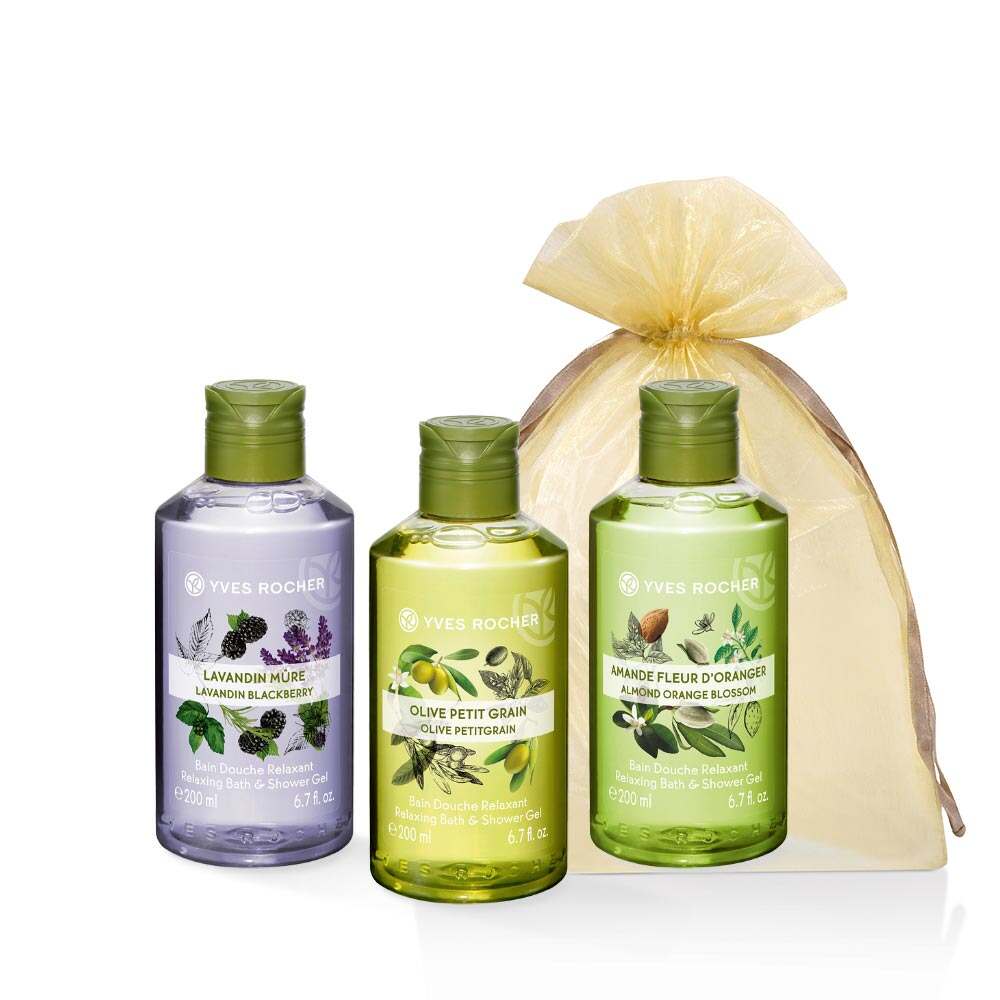 Тріо Гелів для Душу: Лаванда-Ожина, Олива-Петітгрейн, Мигдаль-Флердоранж
Тріо Гелів для Душу: Лаванда-Ожина, Олива-Петітгрейн, Мигдаль-Флердоранж