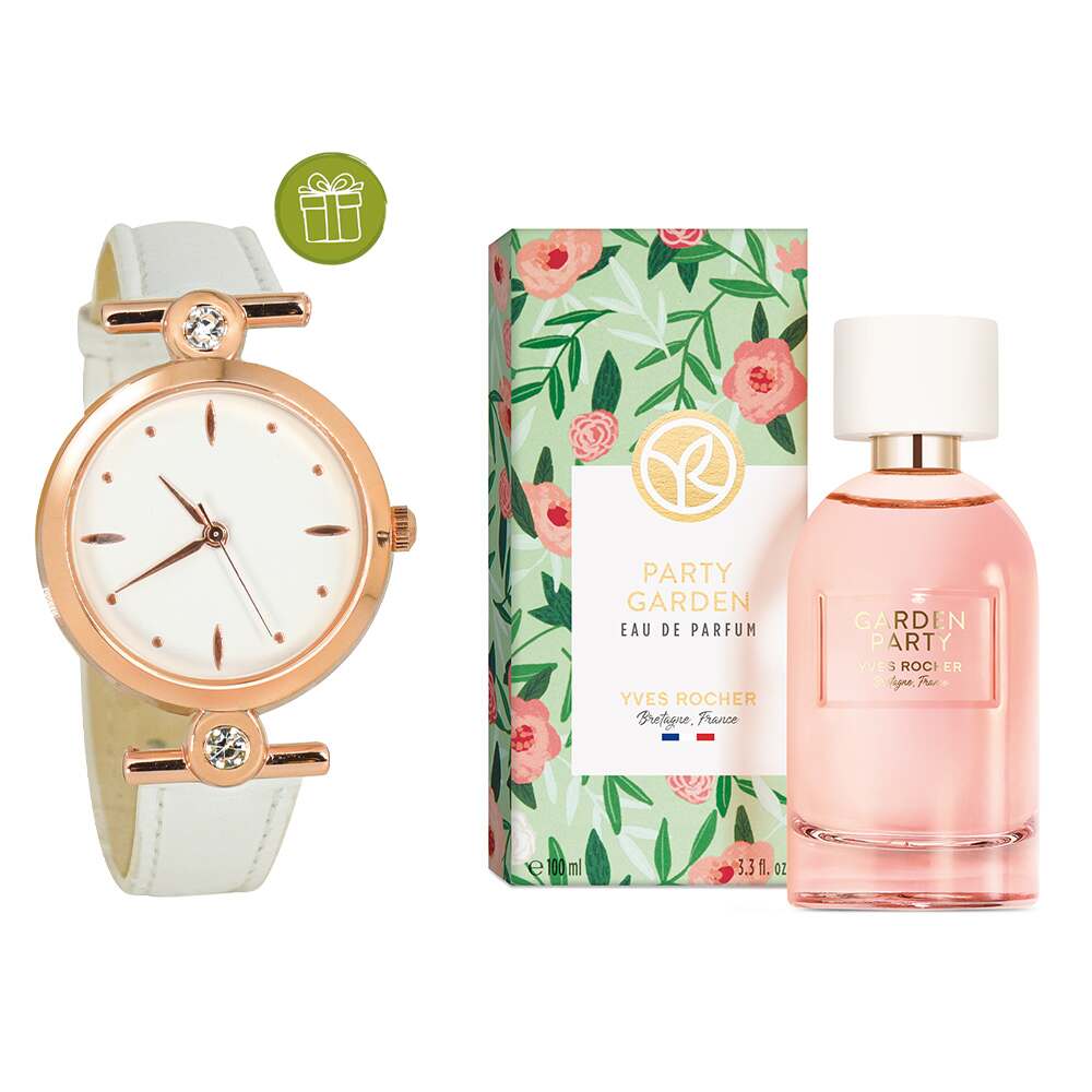 Парфумована вода Garden Party + Годинник у подарунок
Парфумована вода Garden Party + Годинник у подарунок
