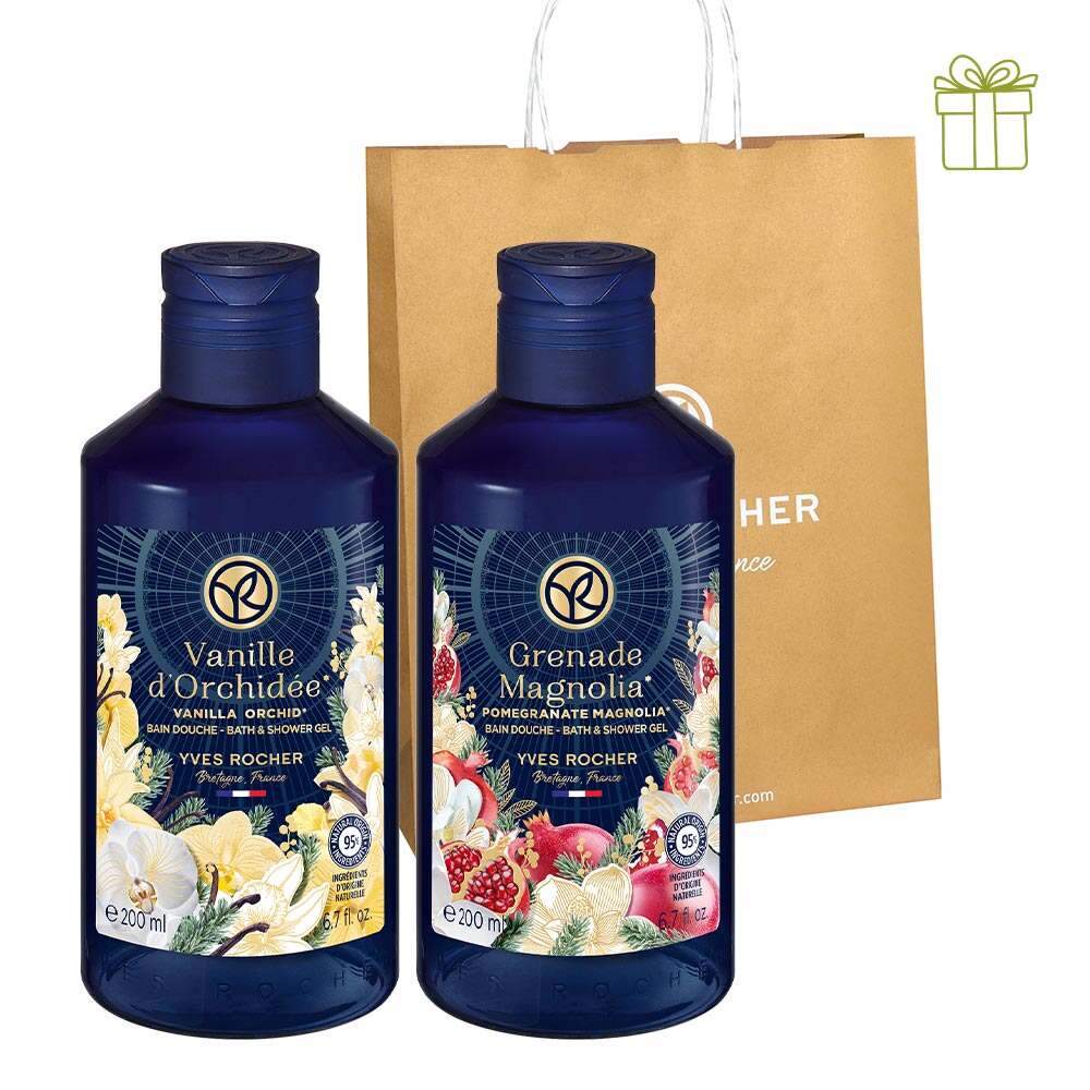 Набір гелів для душу Лімітованої колекції 200 мл х 2 од. Yves Rocher Набір гелів для душу Лімітованої колекції 200 мл х 2 од. Yves Rocher