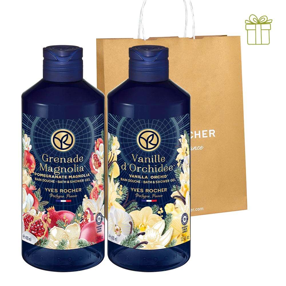 Набір гелів для душу Лімітованої колекції 400 мл х 2 од. Yves Rocher Набір гелів для душу Лімітованої колекції 400 мл х 2 од. Yves Rocher