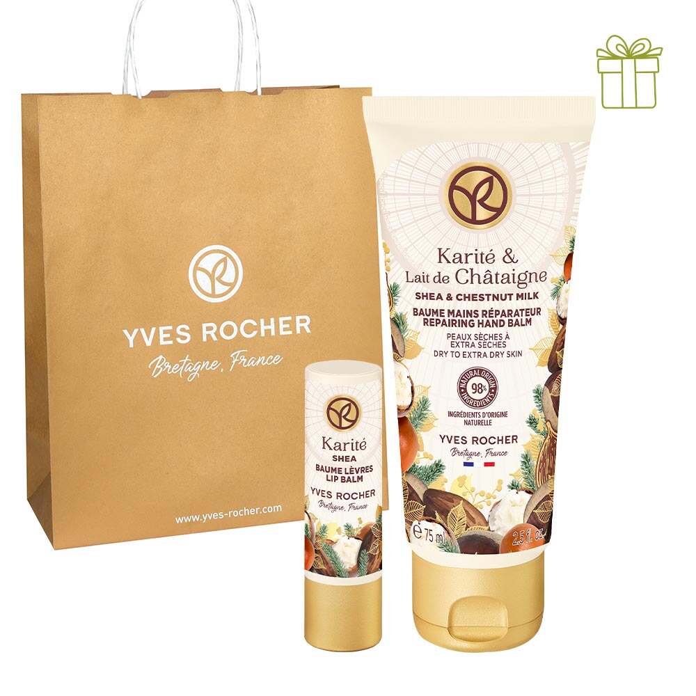 Набір Каріте та Бергамот: крем для рук, бальзам для губ Yves Rocher в Тернополе Набір Каріте та Бергамот: крем для рук, бальзам для губ Yves Rocher в Тернополе