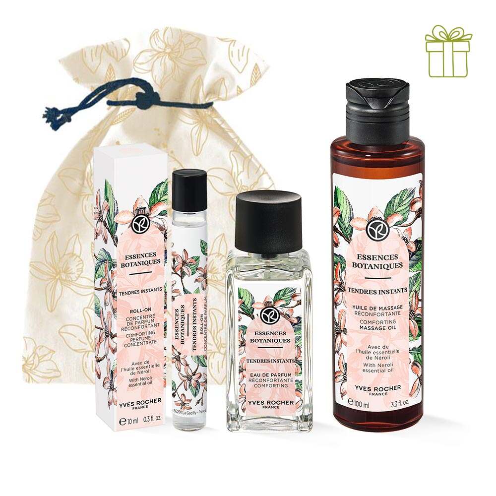 Набір Tendres Instants: парфумована вода, олійні парфуми та масажна олія Yves Rocher Набір Tendres Instants: парфумована вода, олійні парфуми та масажна олія Yves Rocher