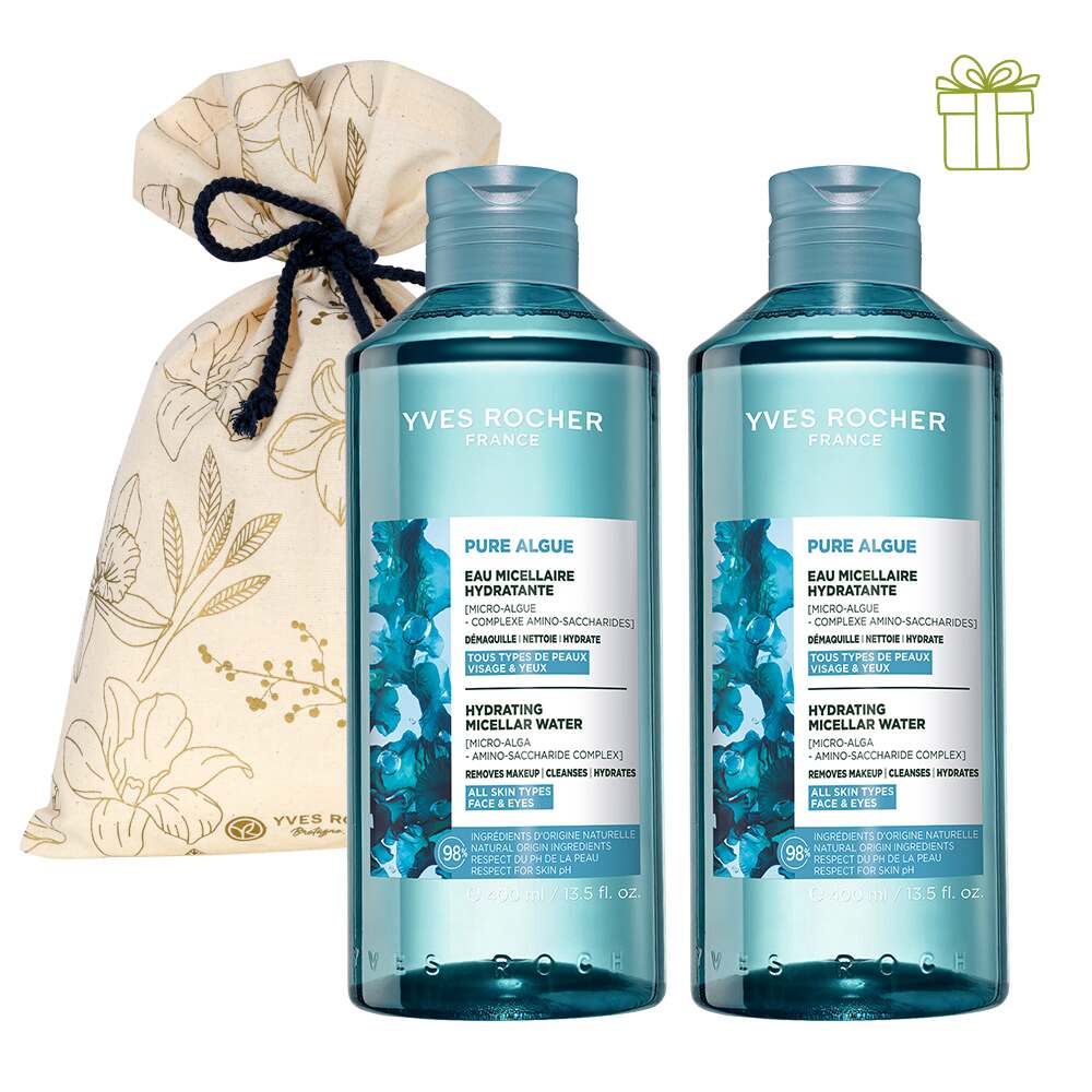 Дует Pure Algue: Зволожувальна міцелярна вода Yves Rocher Дует Pure Algue: Зволожувальна міцелярна вода Yves Rocher